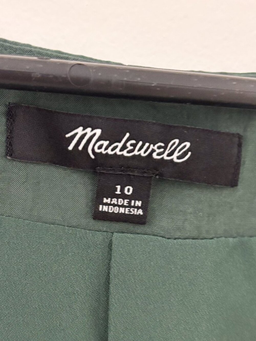 Madewell Katrina Forest Green Tailored Button Front Vest Size 10 - Picture 2 of 4